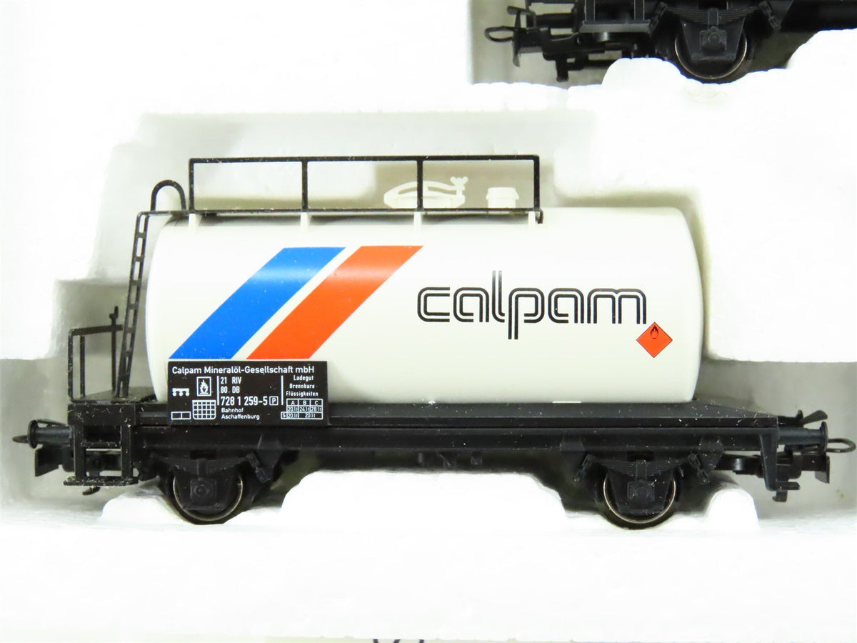 HO Scale Marklin DB German &quot;Mineral Oil&quot; Conoco Calpam BayWa Tank Cars 3-Car Set