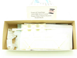 HO Scale Funaro & Camerlengo Kit 30020 Undecorated PRR Pennsylvania 3-Bay Hopper