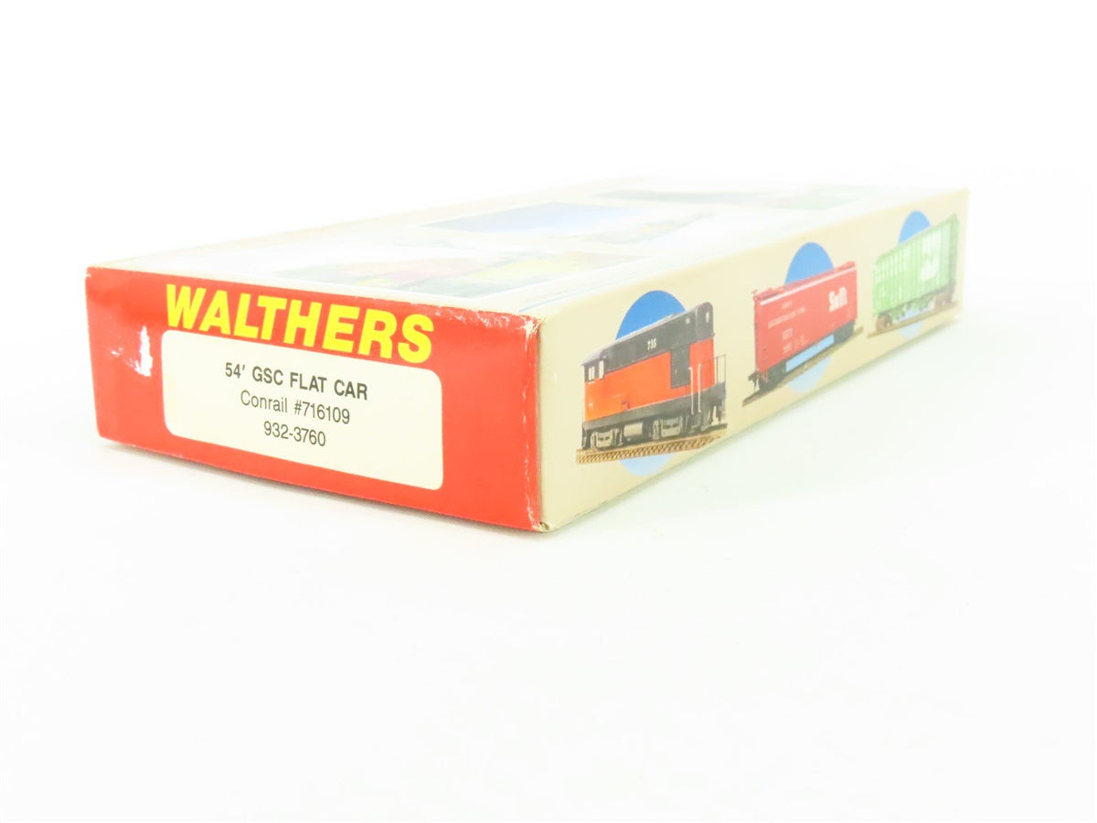 HO Scale Walthers Kit 932-3760 CR Conrail Railroad 54&#39; GSC Flat Car #716109