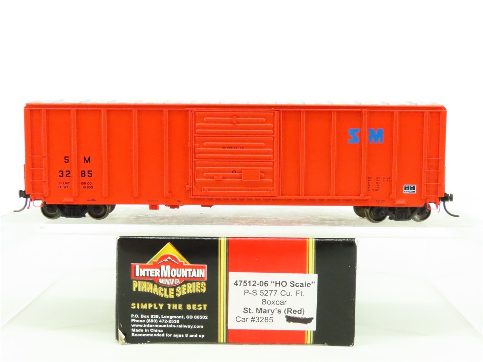 HO Scale InterMountain Pinnacle Series 47512-06 SM St. Mary's Box Car #3285