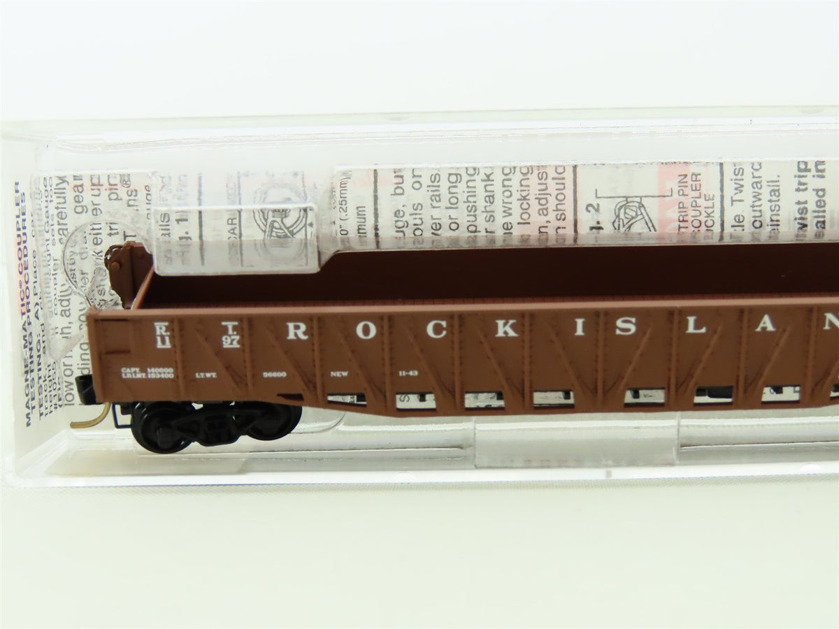 N Scale Micro-Trains MTL 62040 R.I Rock Island 50&#39; Steel Gondola #1197