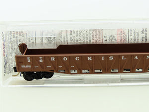 N Scale Micro-Trains MTL 62040 R.I Rock Island 50' Steel Gondola #1197