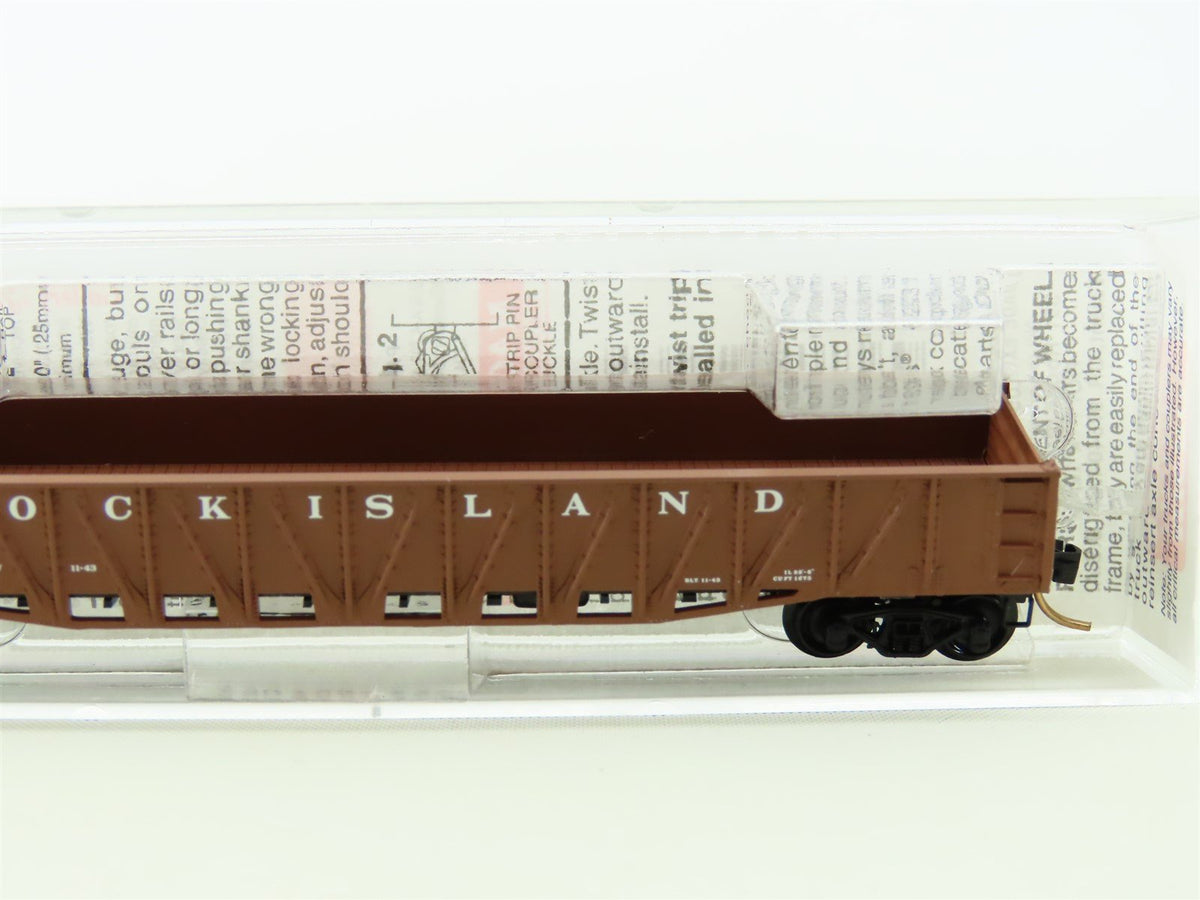 N Scale Micro-Trains MTL 62040 R.I Rock Island 50&#39; Steel Gondola #1197