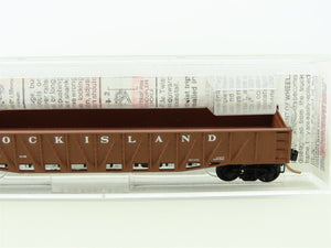 N Scale Micro-Trains MTL 62040 R.I Rock Island 50' Steel Gondola #1197