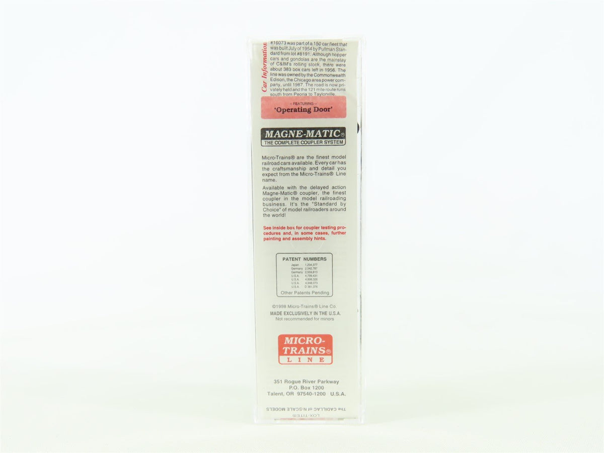 N Scale Micro-Trains MTL 20476 C&amp;IM 40&#39; Single Door Box Car #16073
