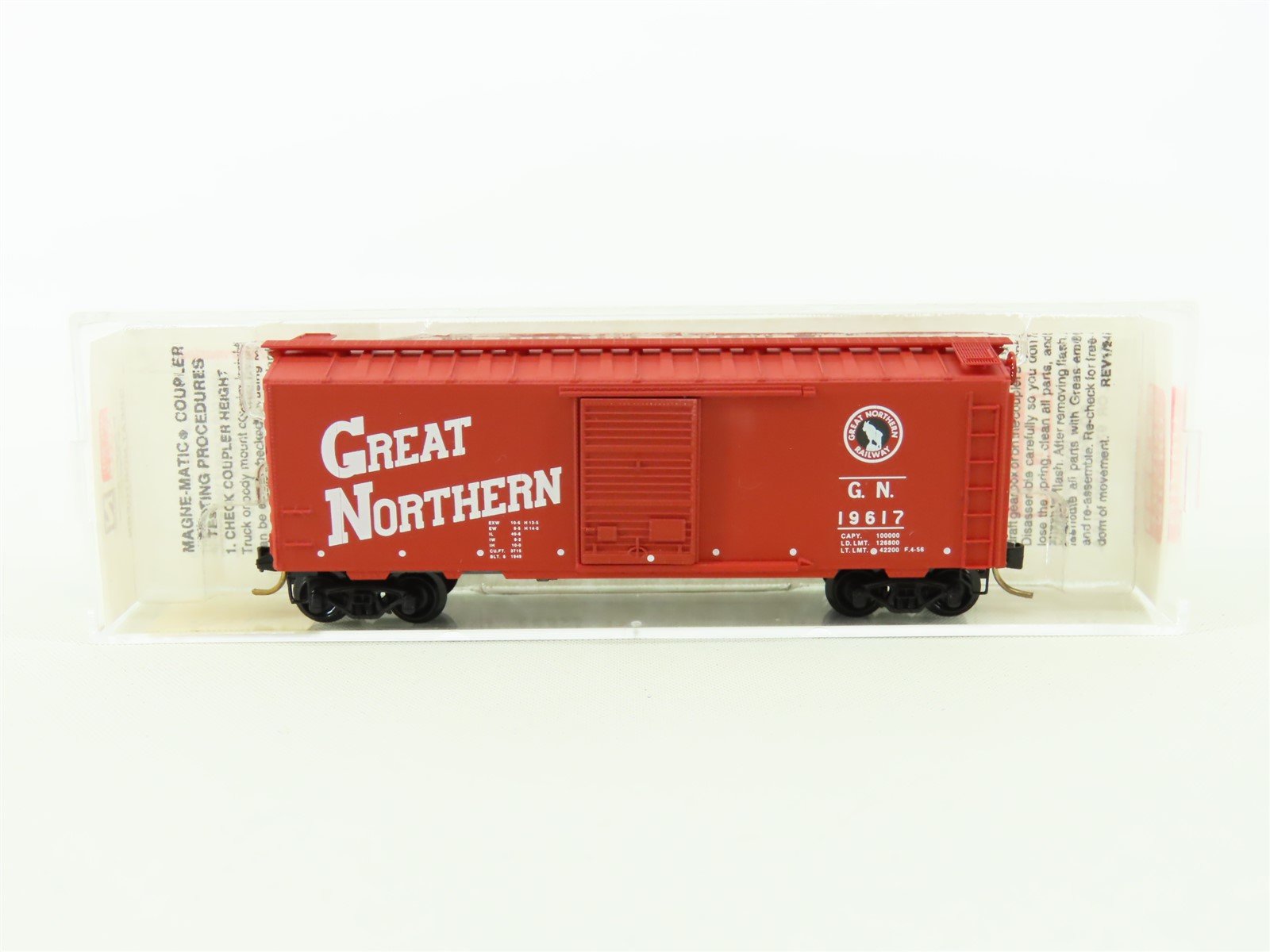 N Scale Micro-Trains MTL 20186 GN Great Northern "Goat" 40' Box Car #19617