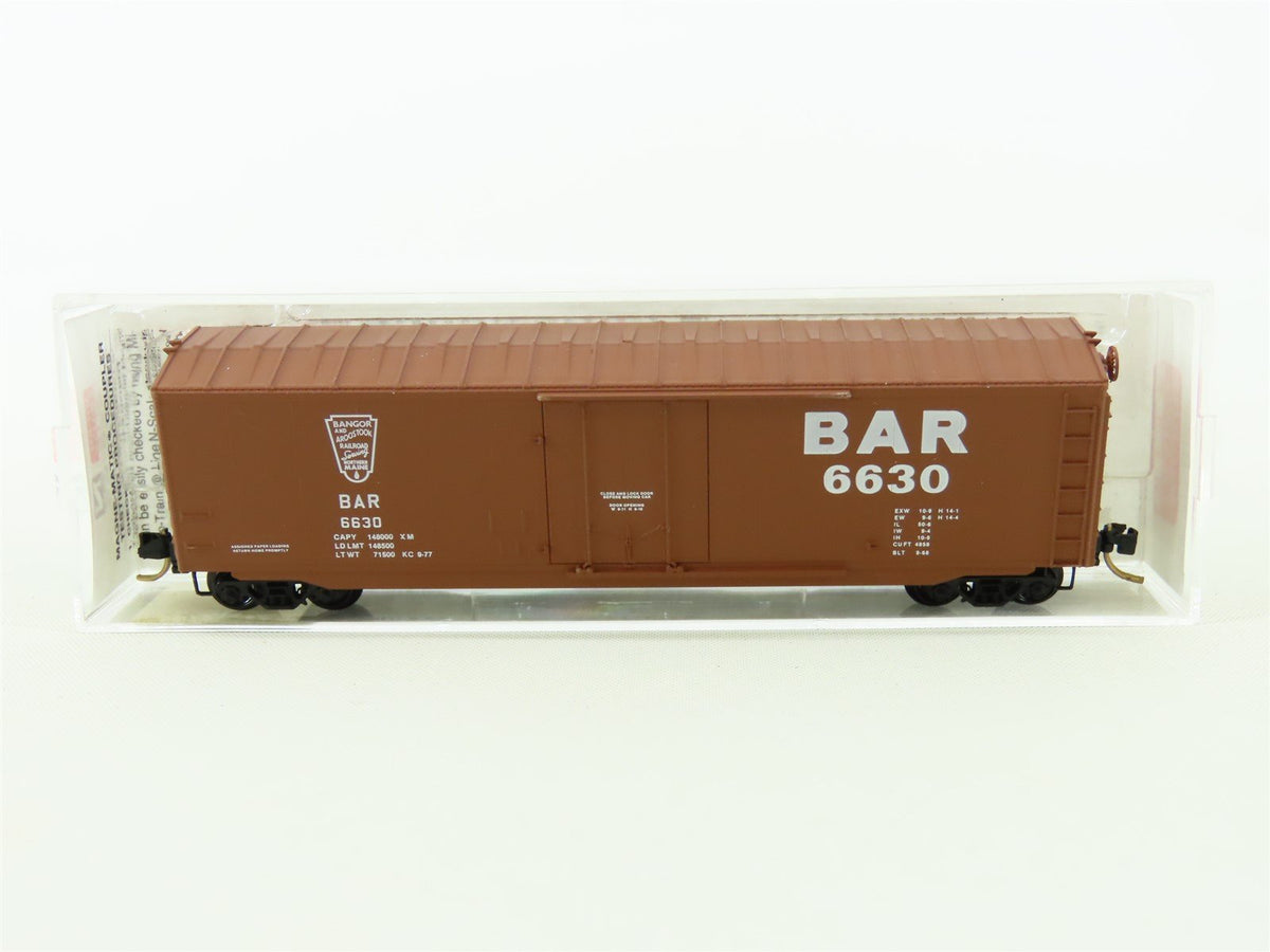 N Scale Micro-Trains MTL 38140 BAR Bangor &amp; Aroostook 50&#39; Box Car #6630