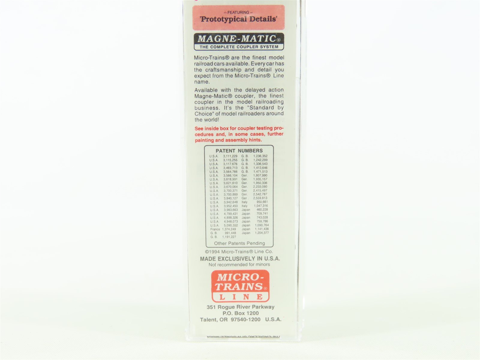 N Scale Micro-Trains MTL 38140 BAR Bangor & Aroostook 50' Box Car #6630