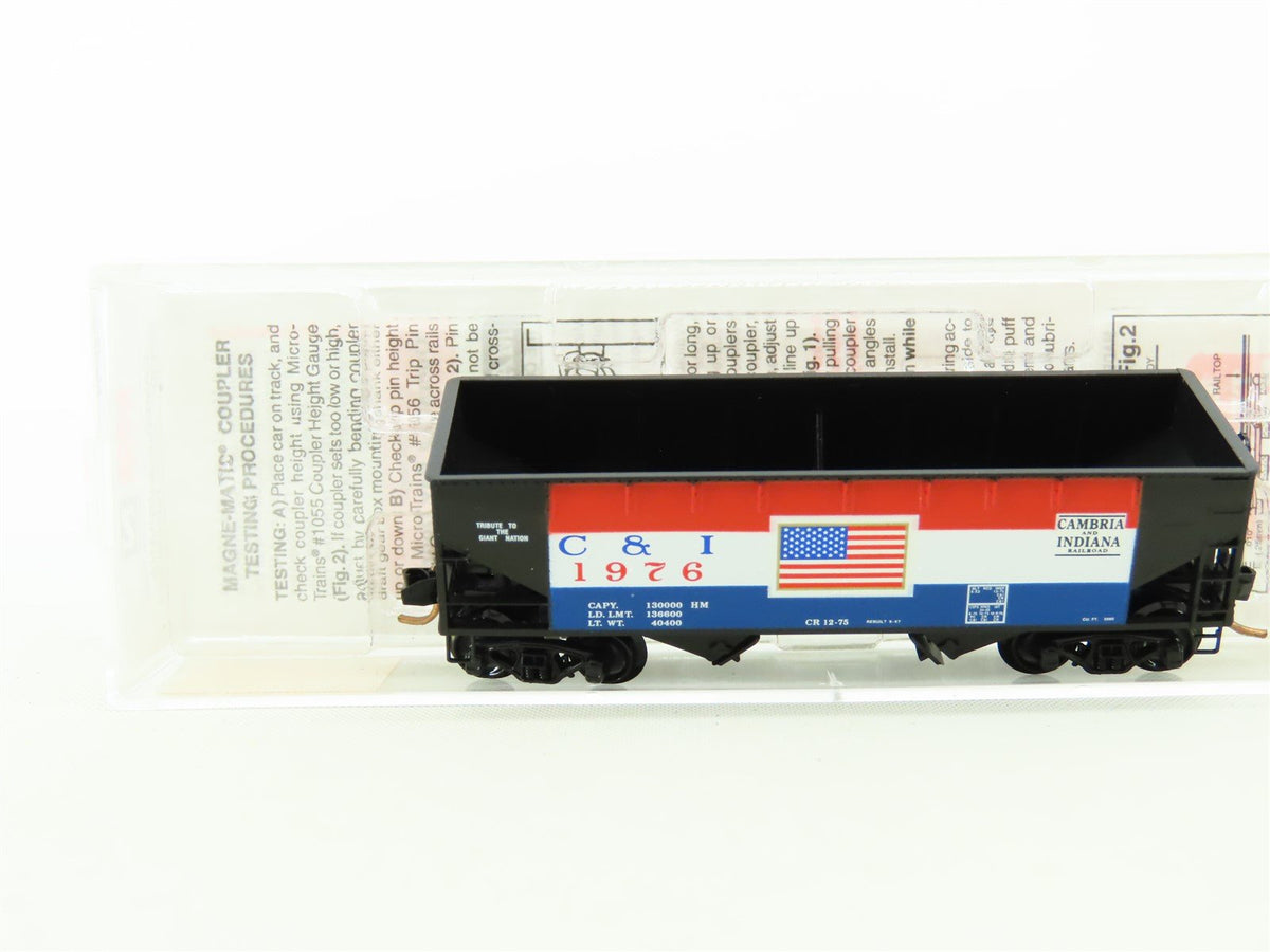 N Scale Micro-Trains MTL 55430 C&amp;I Cambria &amp; Indiana 2-Bay Hopper #1976