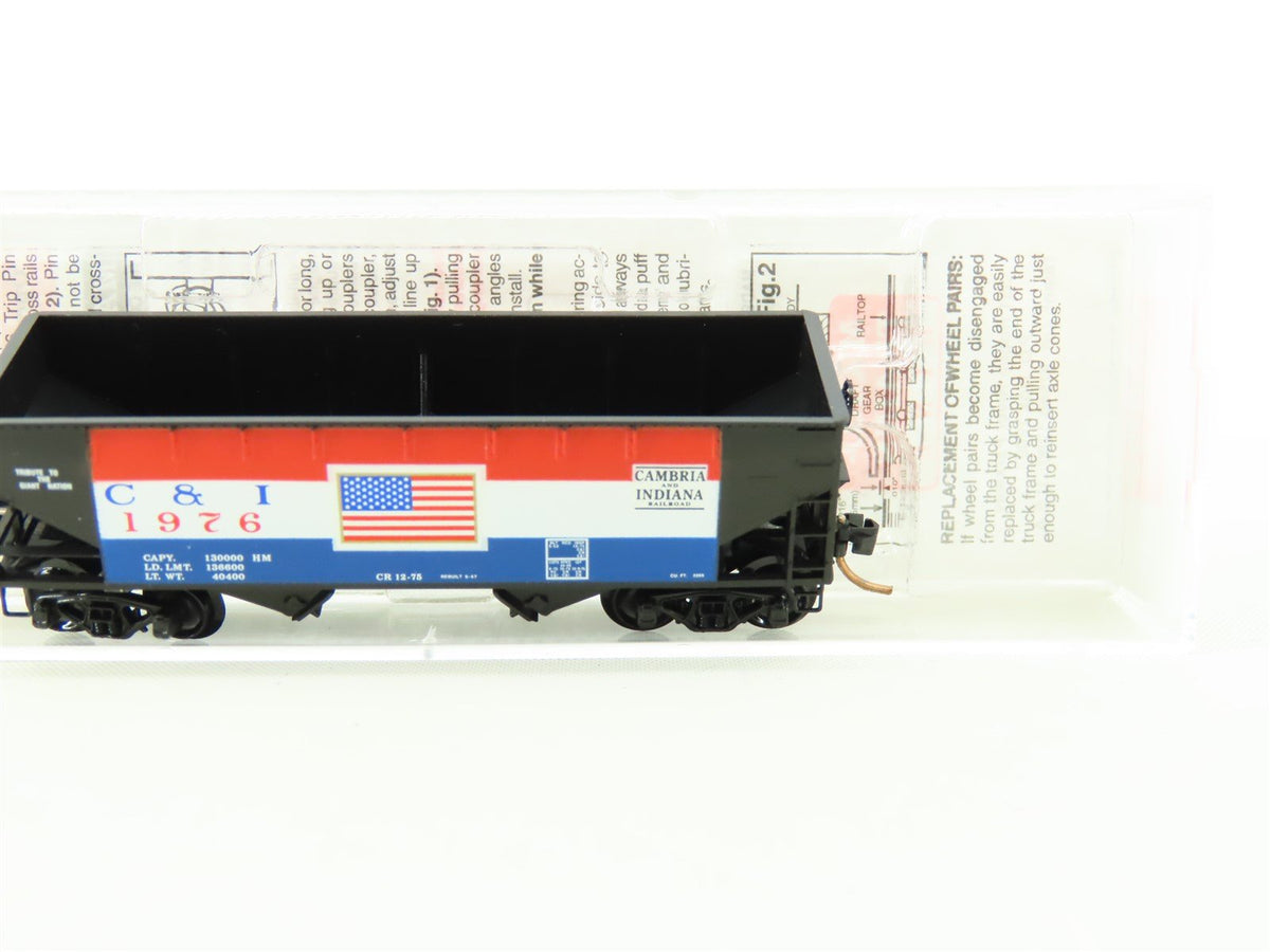 N Scale Micro-Trains MTL 55430 C&amp;I Cambria &amp; Indiana 2-Bay Hopper #1976