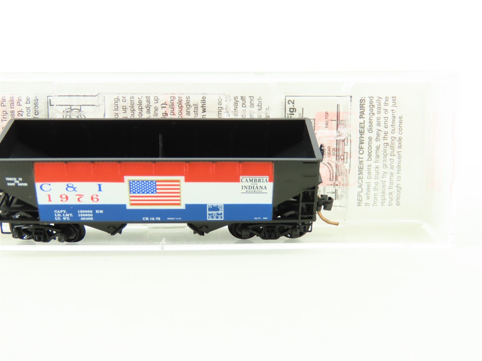N Scale Micro-Trains MTL 55430 C&I Cambria & Indiana 2-Bay Hopper #1976