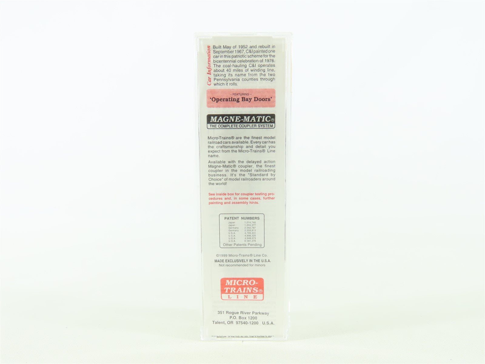 N Scale Micro-Trains MTL 55430 C&I Cambria & Indiana 2-Bay Hopper #1976