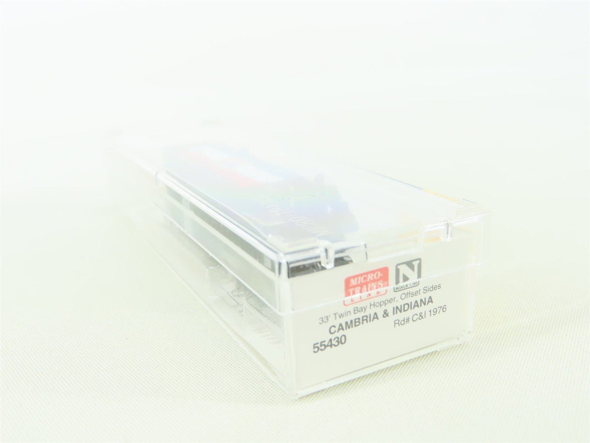 N Scale Micro-Trains MTL 55430 C&amp;I Cambria &amp; Indiana 2-Bay Hopper #1976