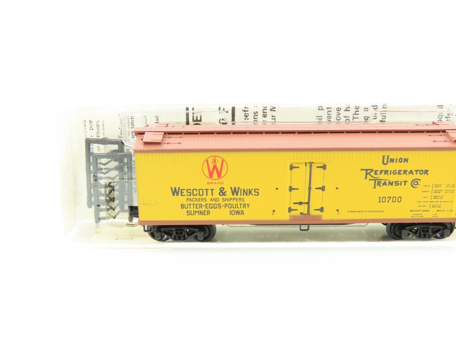 N Scale Micro-Trains MTL 49380 Wescott & Winks 40' Reefer #10700