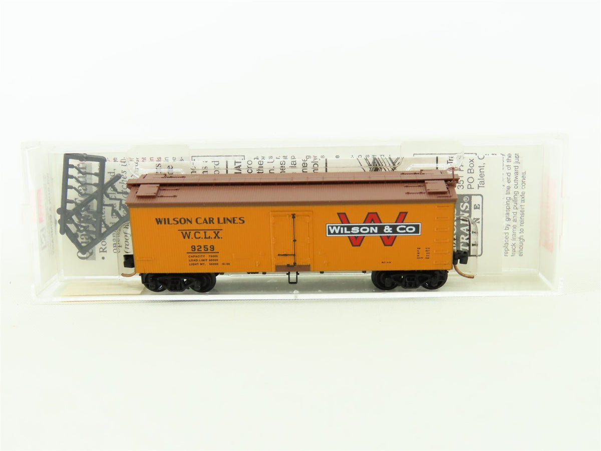 N Scale Micro-Trains MTL 58540 WCLX Wilson &amp; Company 40&#39; Reefer #9259