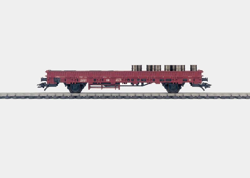 HO Scale Marklin 46949 DB German Federal Low-Side Flat Car w/Load #799