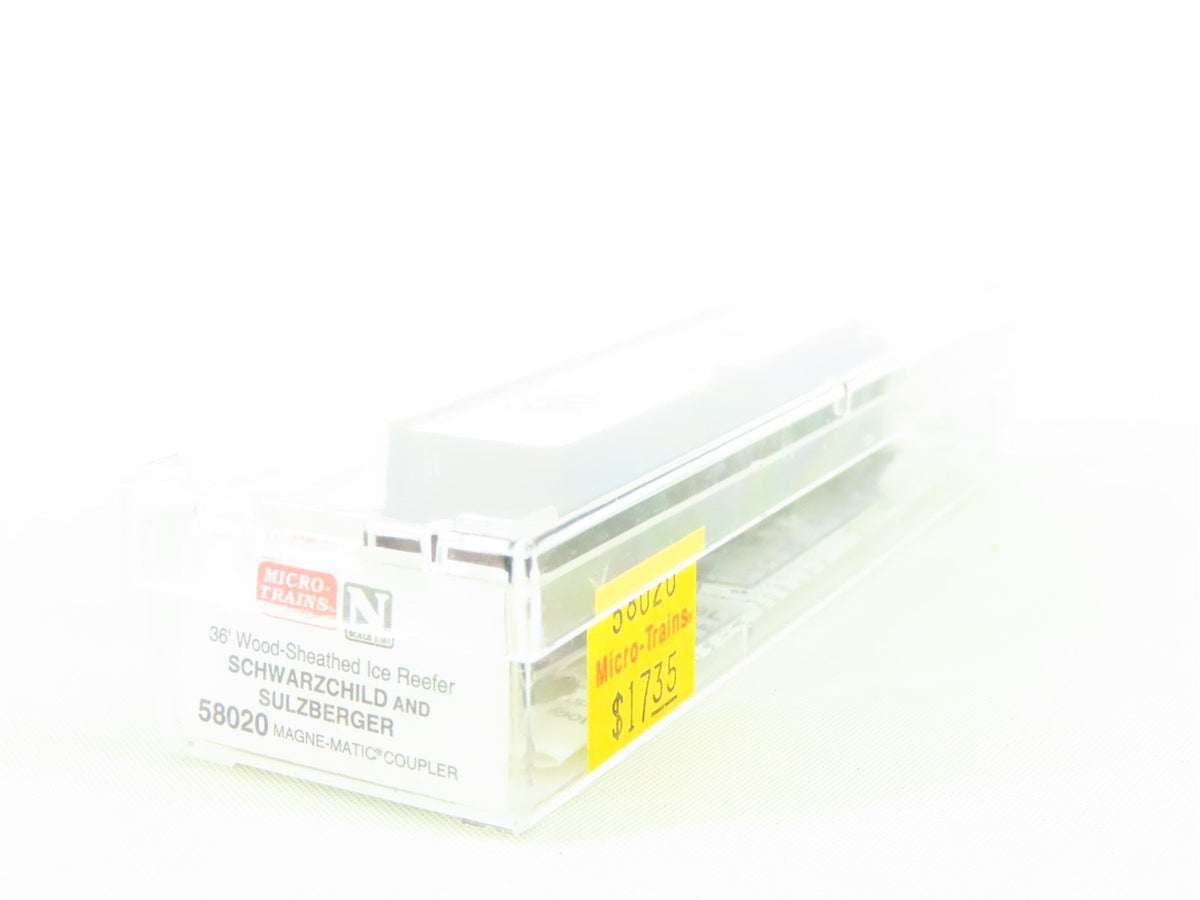 N Scale Micro-Trains MTL 58020 CBTCO Schwarzschild &amp; Sulzberger Reefer #1675