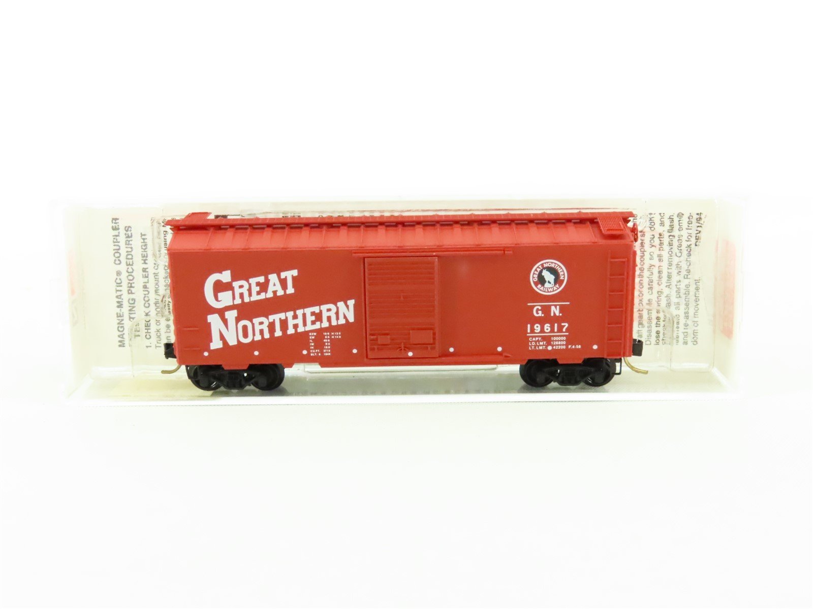 N Scale Micro-Trains MTL 20186 GN Great Northern 40' Single Door Box Car #19617