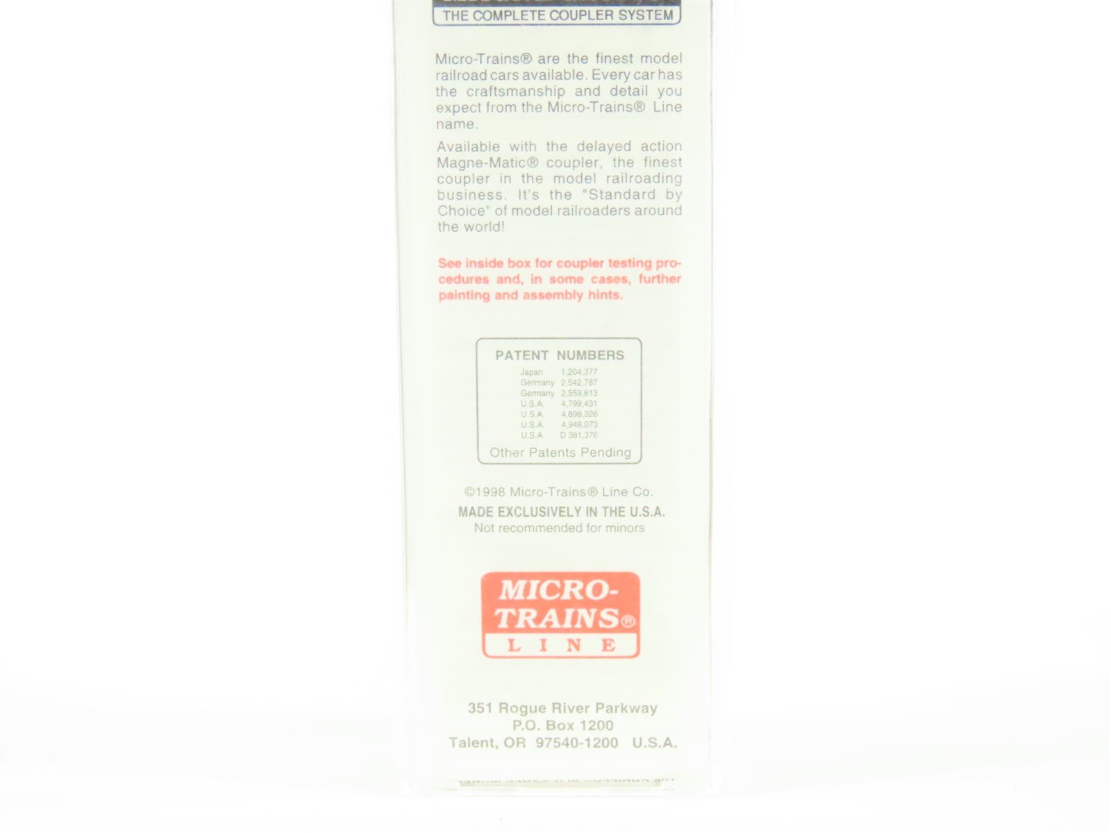 N Scale Micro-Trains MTL 59540 URTX American Beef Packers 40' Reefer #75524