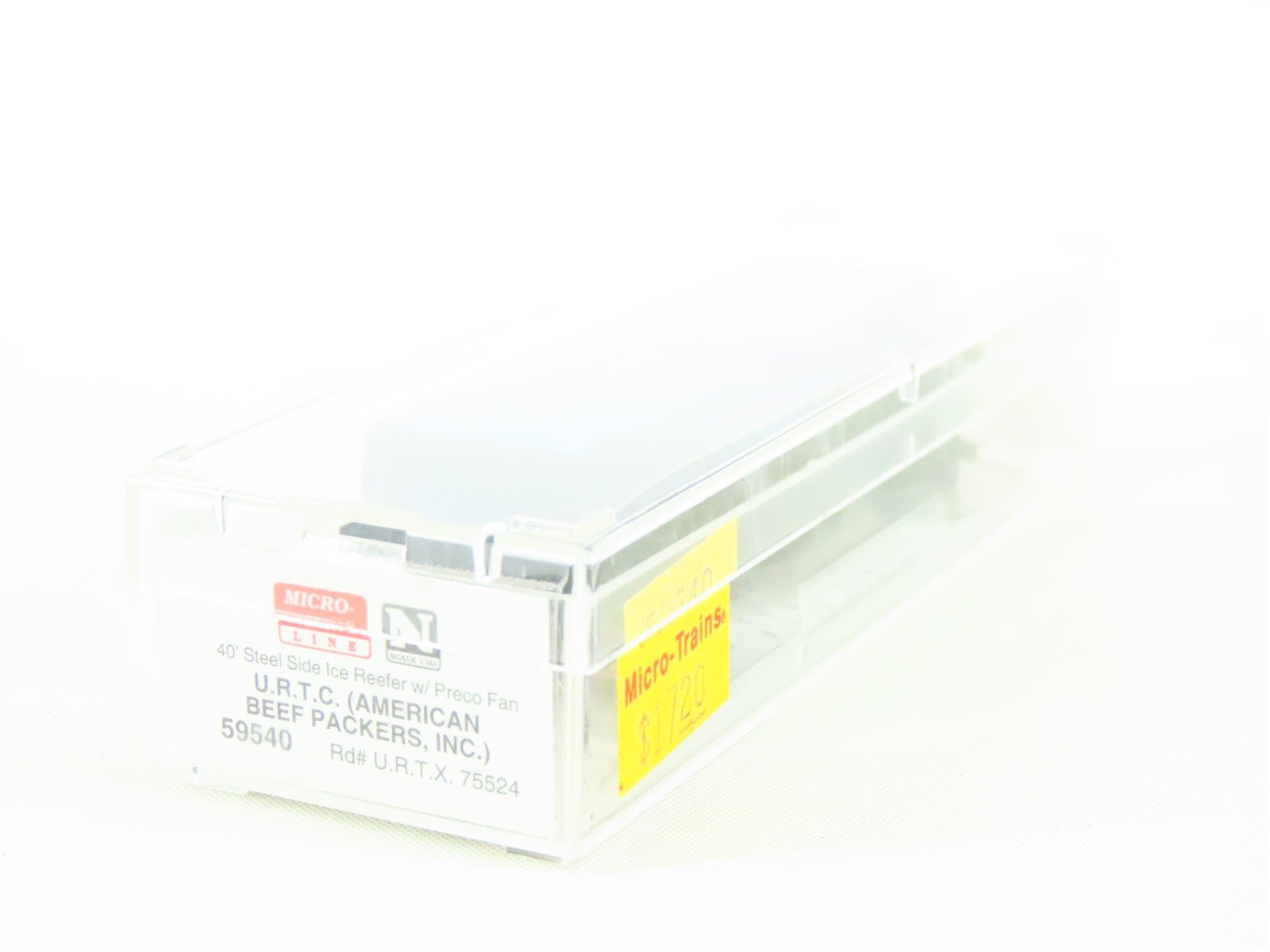 N Scale Micro-Trains MTL 59540 URTX American Beef Packers 40' Reefer #75524