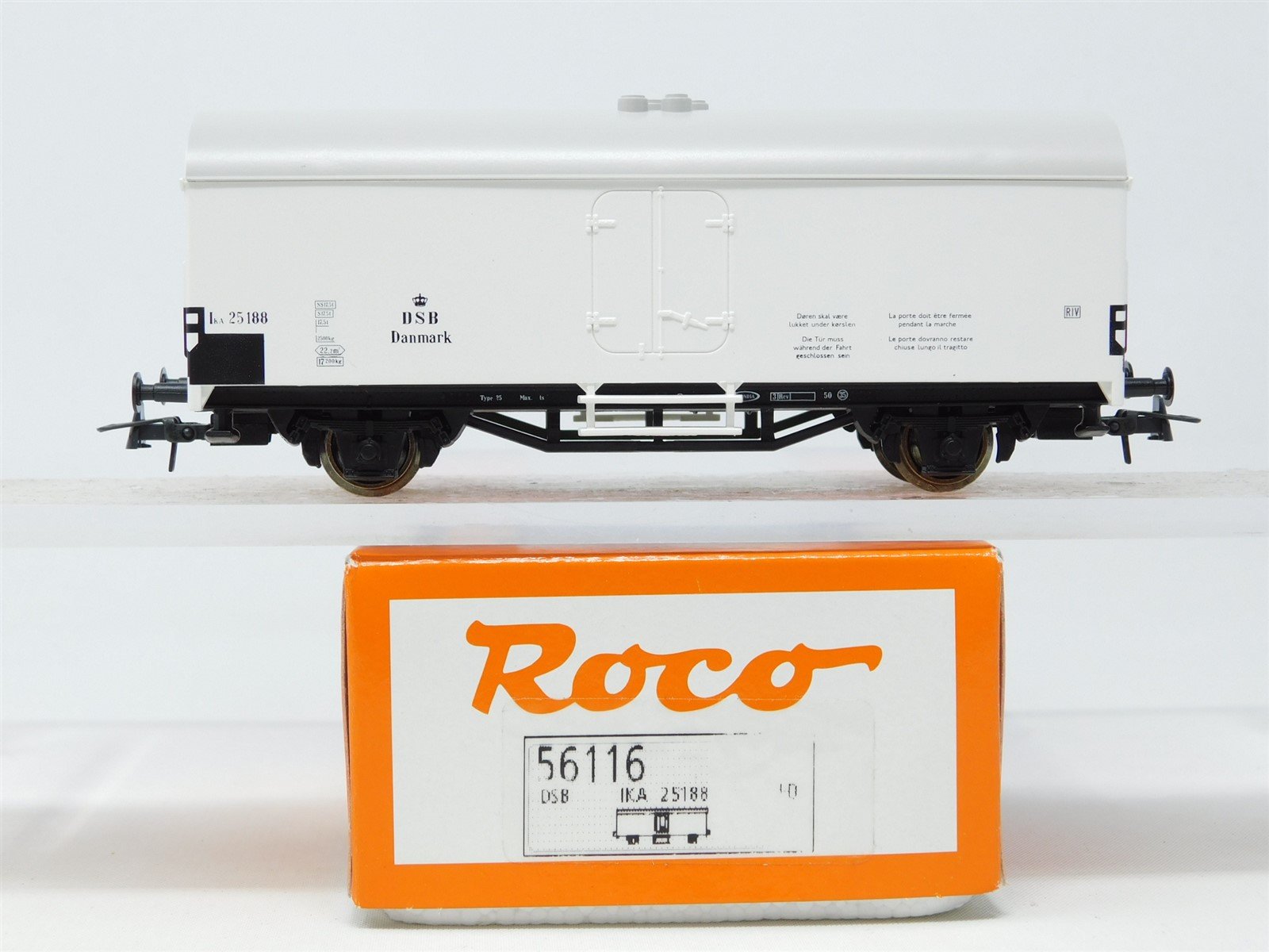 HO Scale Roco 56116 DSB Danish State Railways Reefer #25188