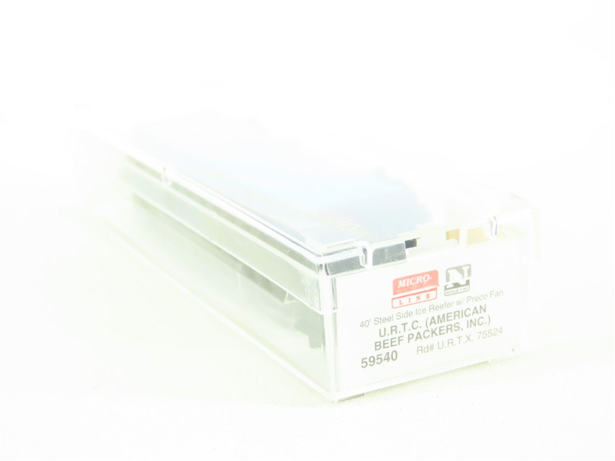 N Scale Micro-Trains MTL 59540 URTX American Beef Packers 40&#39; Reefer #75524