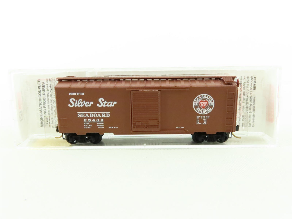 N Scale Micro-Trains MTL 20650 SAL &quot;Silver Star&quot; 40&#39; Steel Box Car #25439