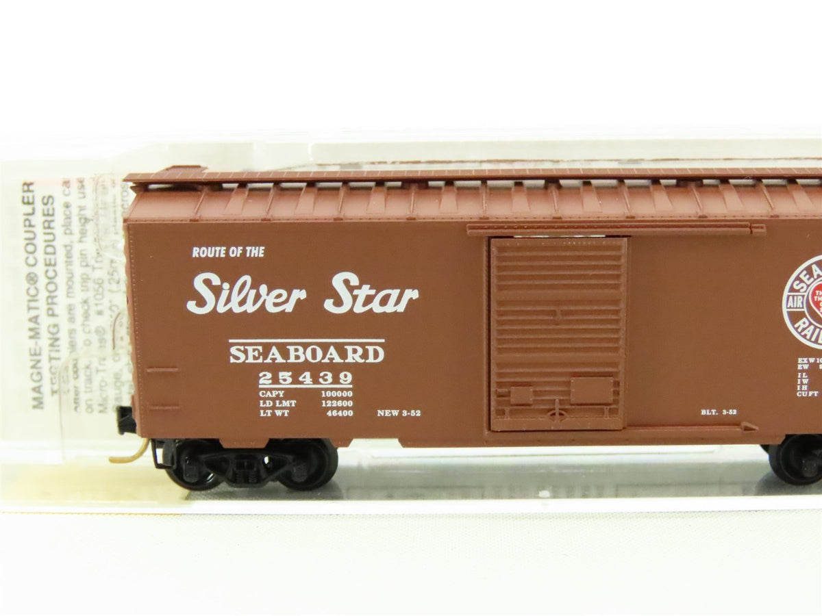 N Scale Micro-Trains MTL 20650 SAL &quot;Silver Star&quot; 40&#39; Steel Box Car #25439