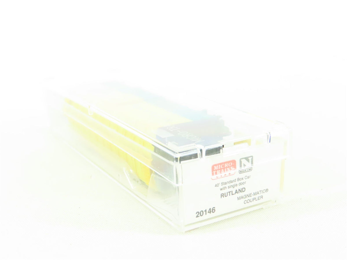 N Scale Micro-Trains MTL 20146 Rutland Green Mt. Gateway 40&#39; Box Car #103