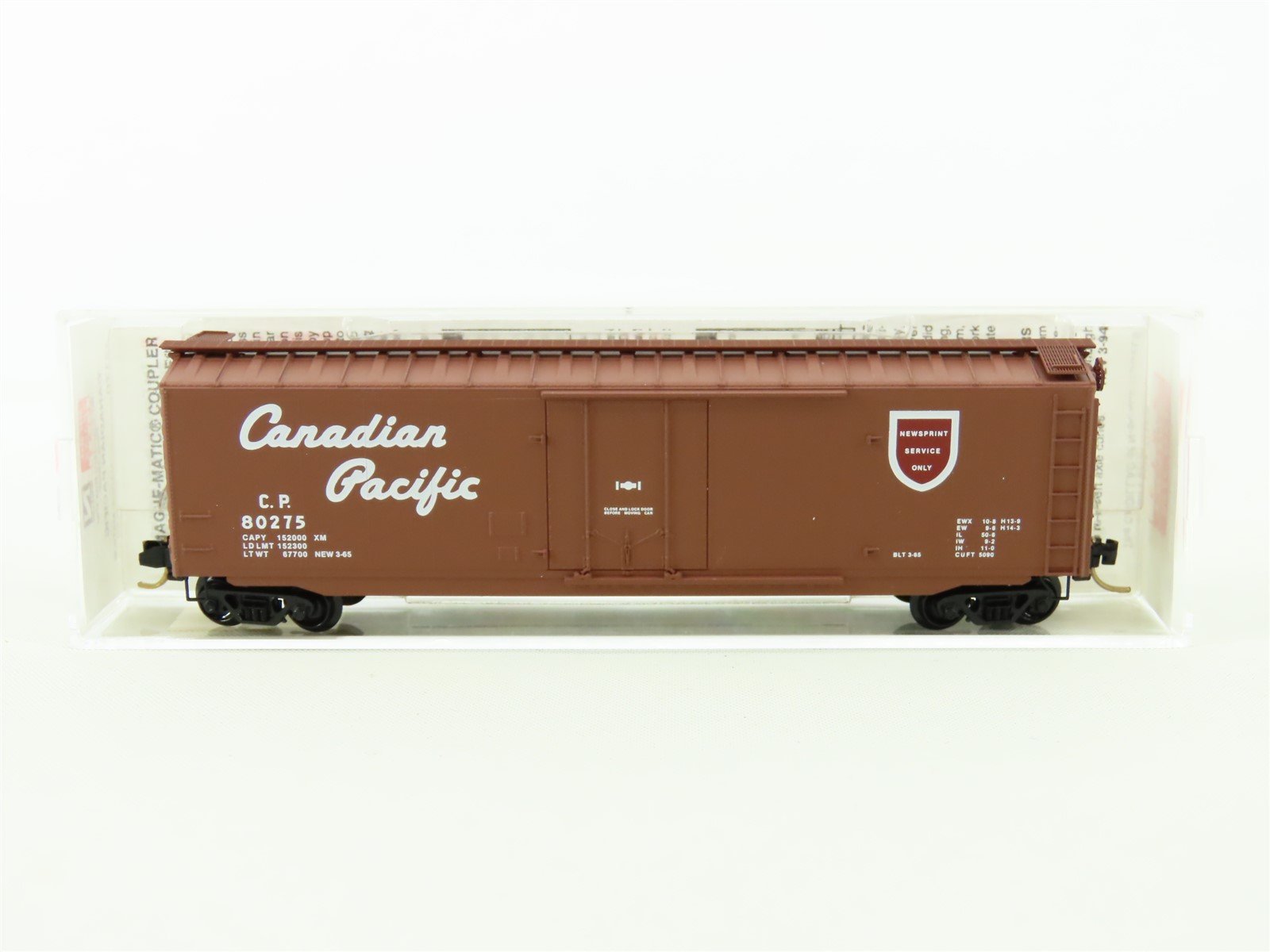 N Scale Micro-Trains MTL 32170 CP Canadian Pacific 50' Steel Box Car #80275