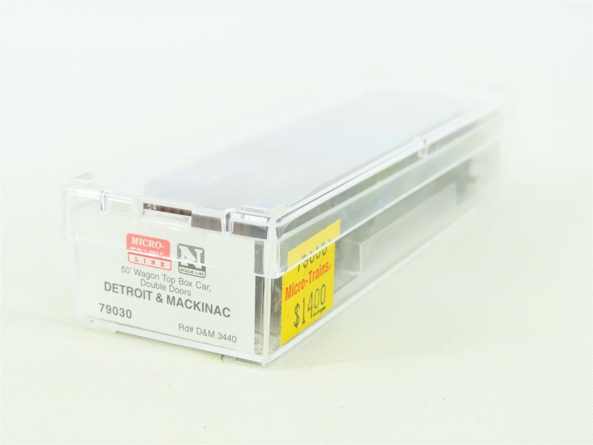 N Scale Micro-Trains MTL 79030 D&amp;M Detroit &amp; Mackinac 50&#39; Steel Box Car #3440