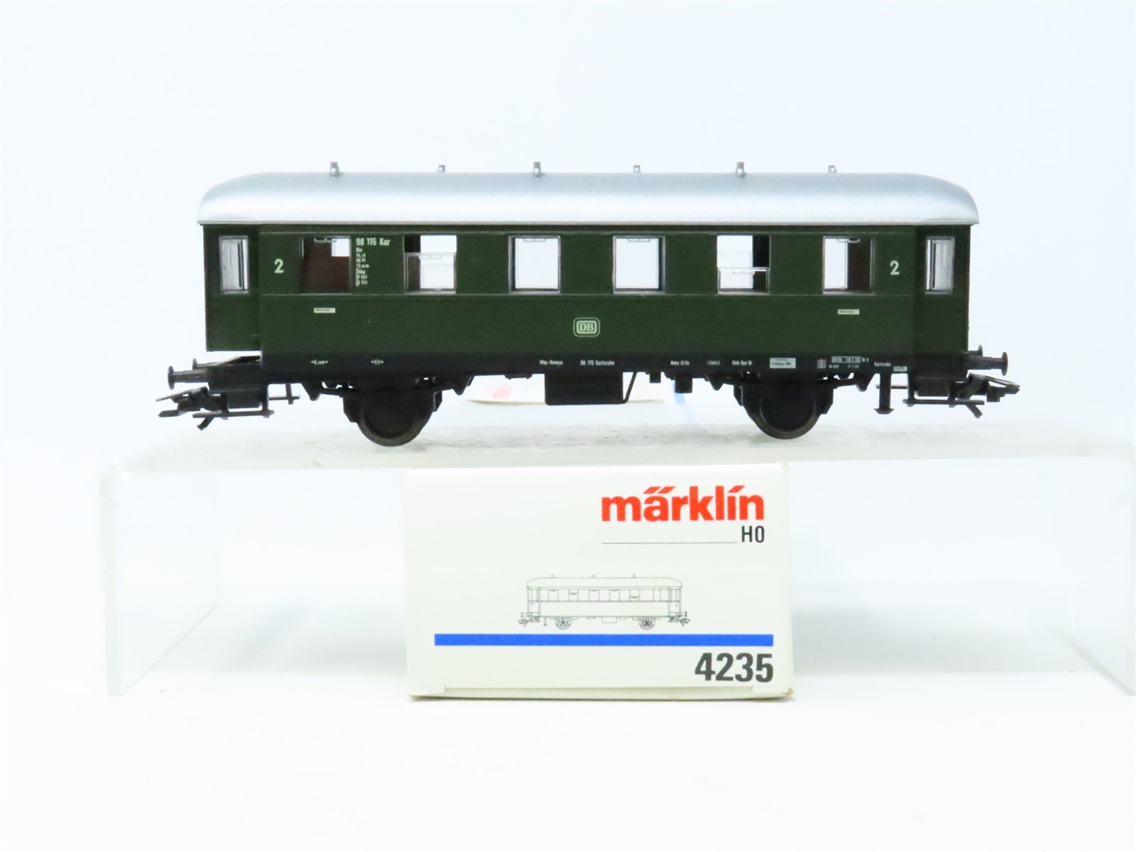 HO Scale Marklin #4235 DB Deutsche Bahn 2nd Class Coach Passenger #98 115