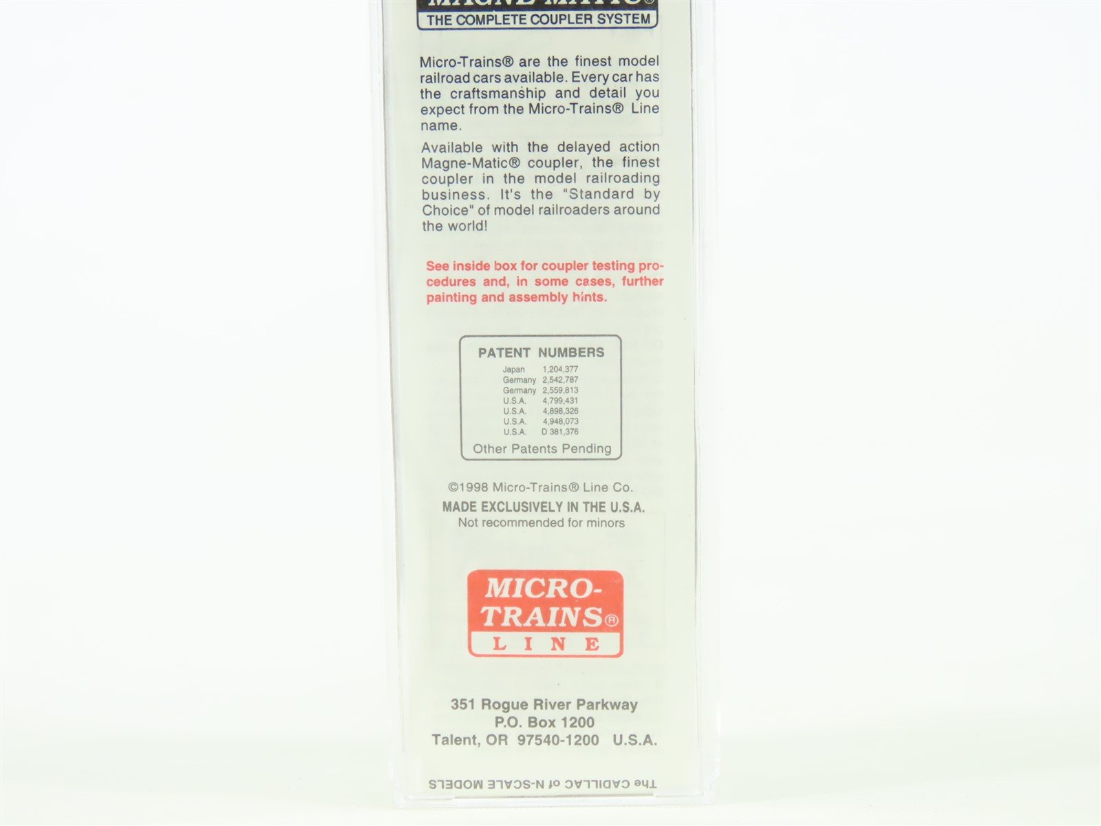 N Scale Micro-Trains MTL 59530 URTX Black Hills Packing Co. 40' Reefer #72722