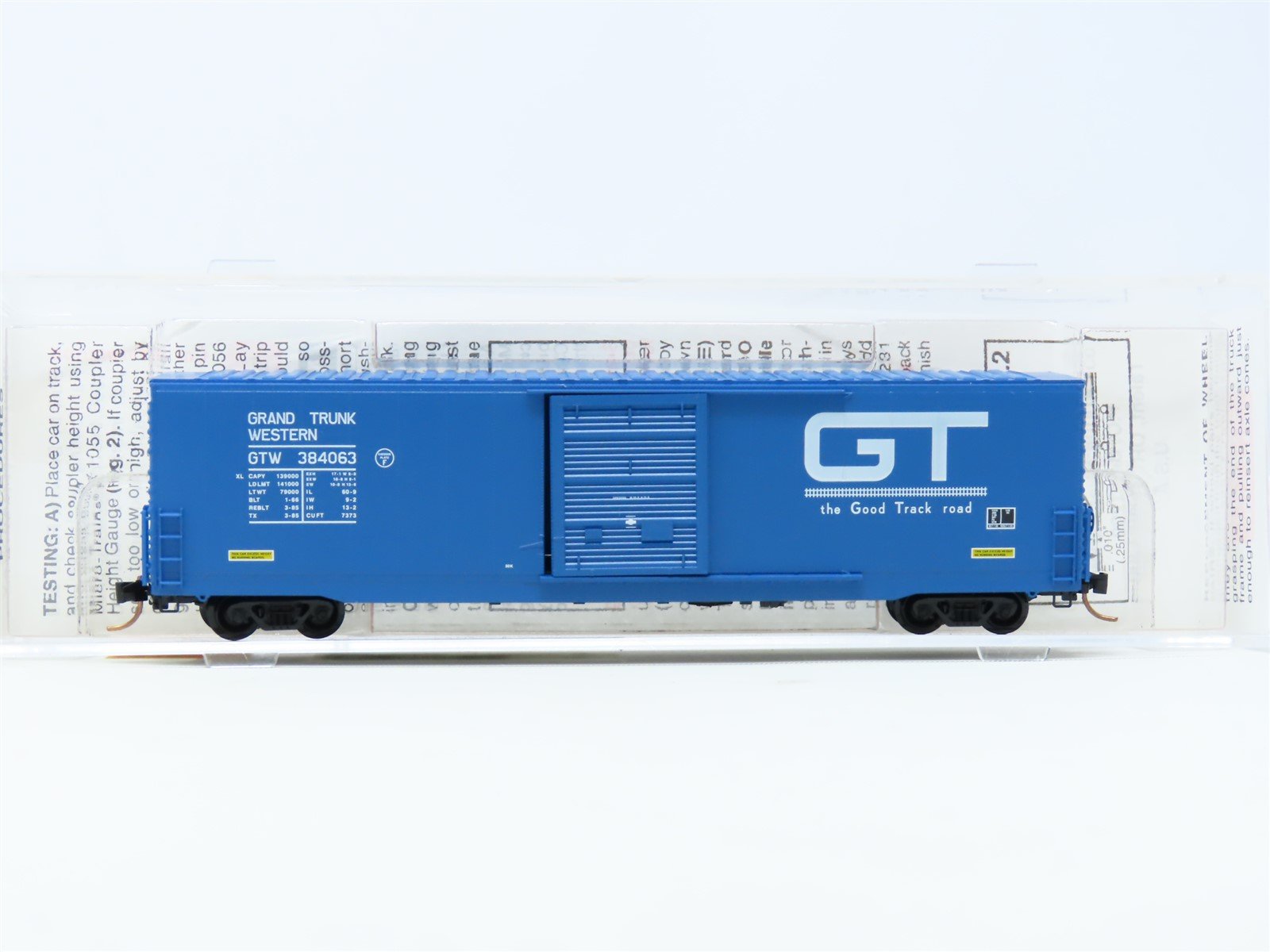 N Scale Micro-Trains MTL 104010 GTW Grand Trunk Western 60' Box Car #384063
