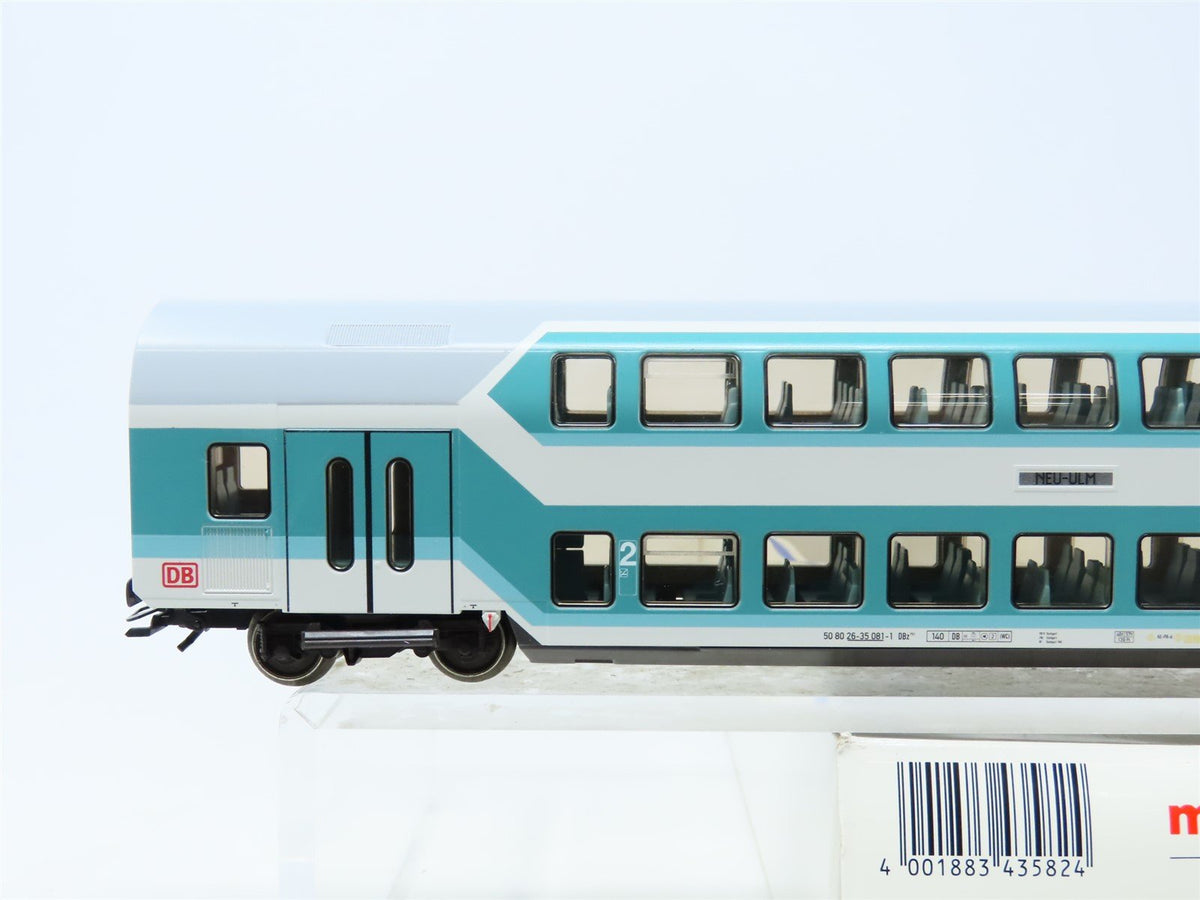 HO Scale Marklin #43582 DB Deutsche Bahn Bi-Level 2nd Class Coach Passenger