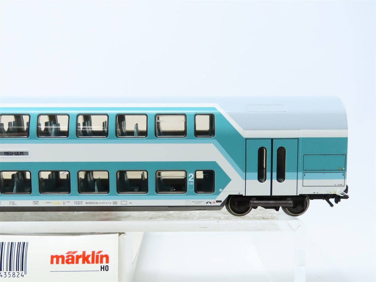 HO Scale Marklin #43582 DB Deutsche Bahn Bi-Level 2nd Class Coach Passenger