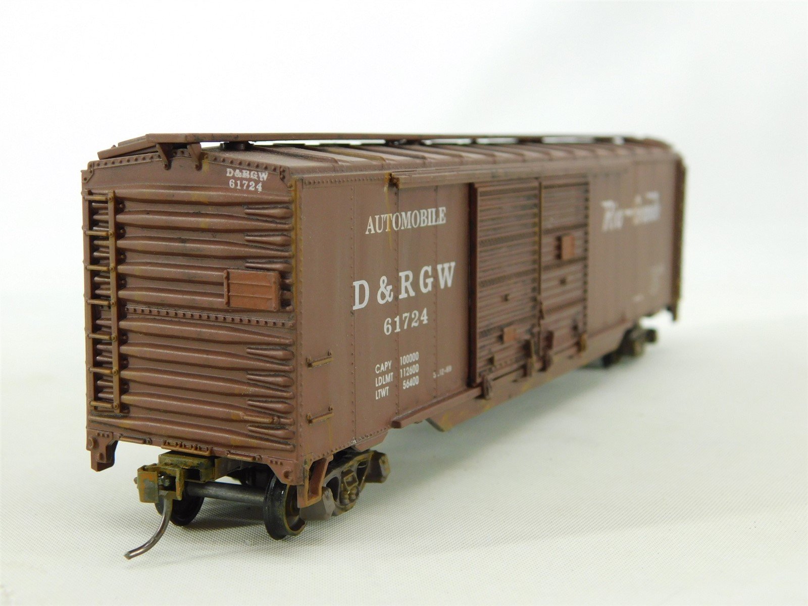 HO D&RGW Denver & Rio Grande Western Double Door Box Car #61724 - Pro Custom