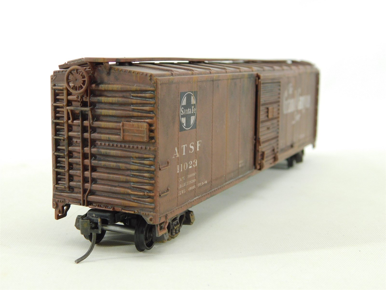 HO ATSF Santa Fe Grand Canyon Single Door Box Car #11023 - Pro Custom