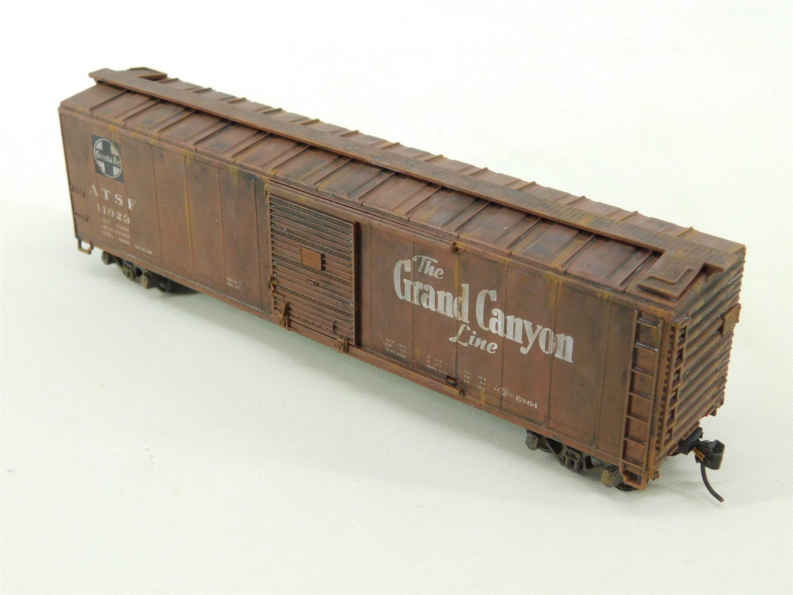 HO ATSF Santa Fe Grand Canyon Single Door Box Car #11023 - Pro Custom