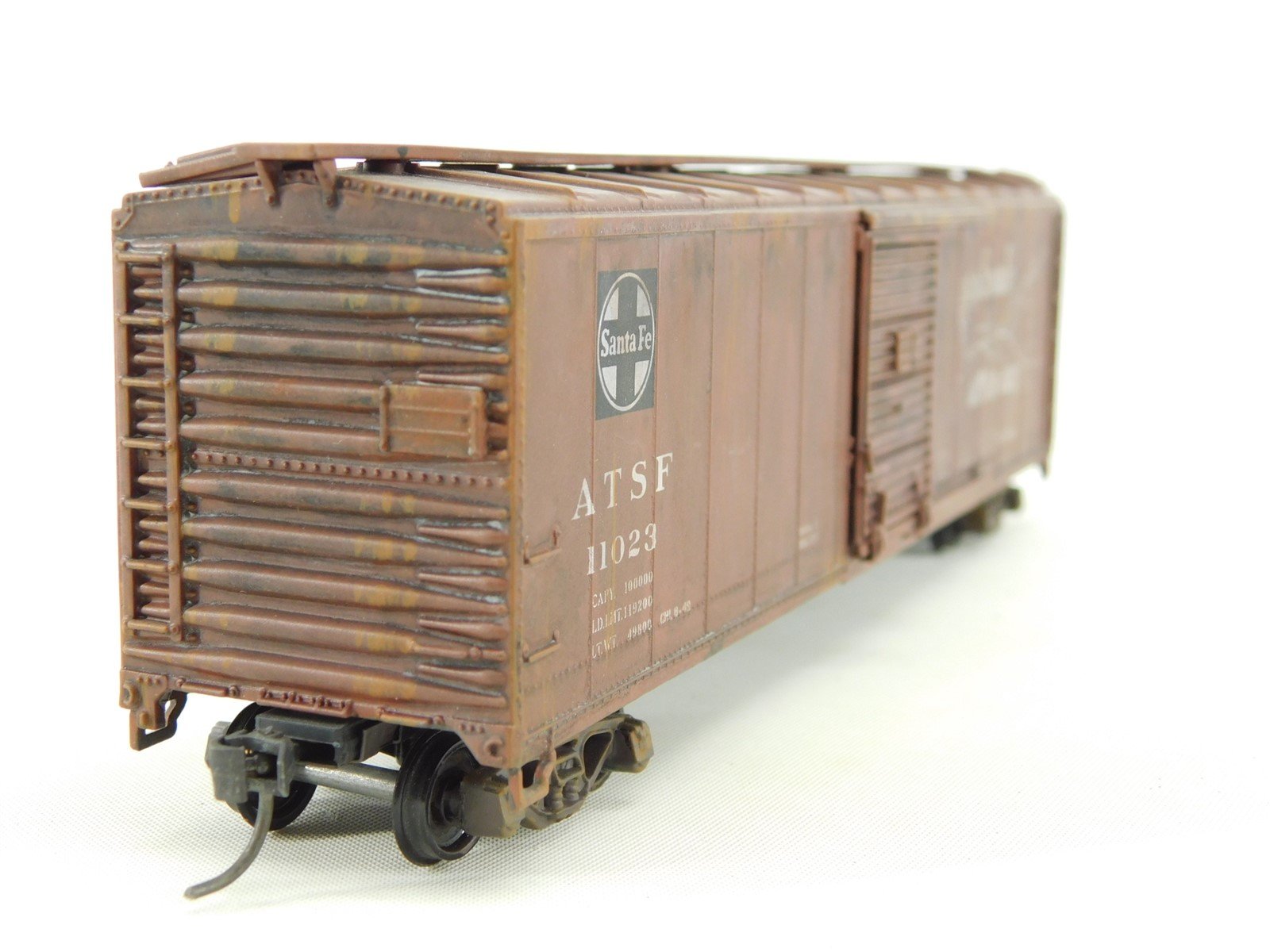 HO ATSF Santa Fe Grand Canyon Single Door Box Car #11023 - Pro Custom