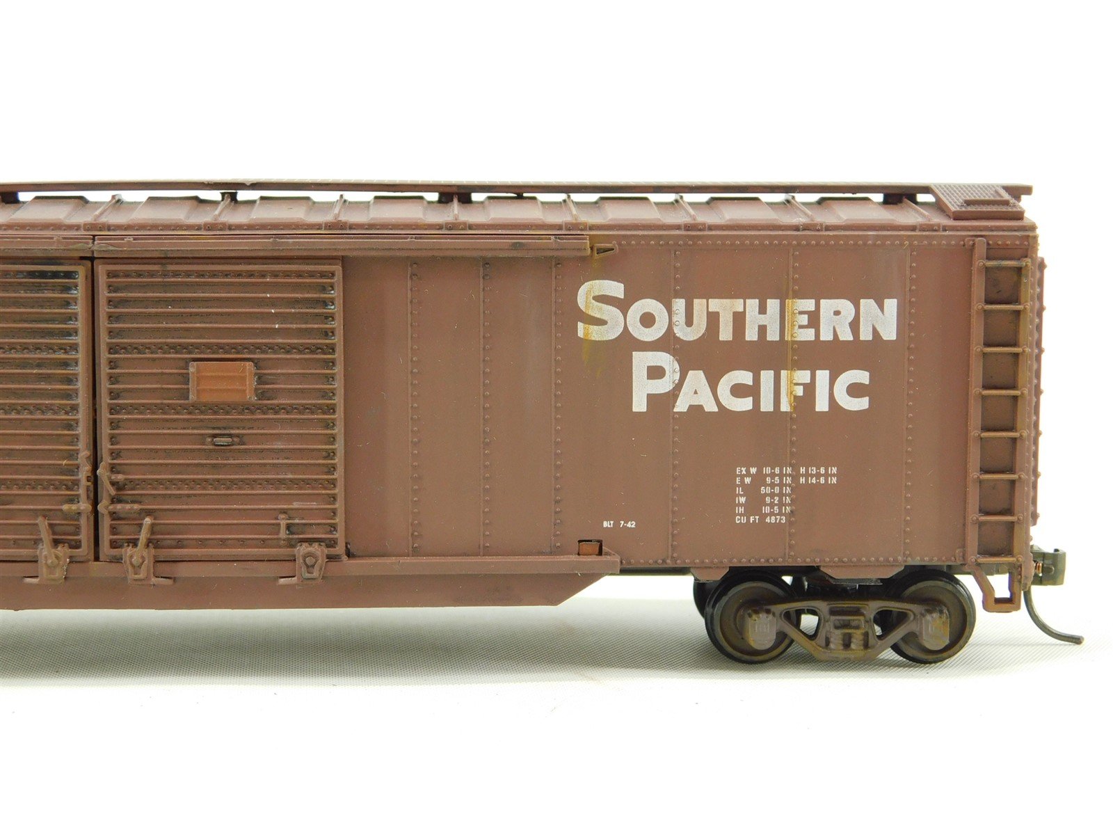 HO SP Southern Pacific Double Door Box Car #127438 - Pro Custom