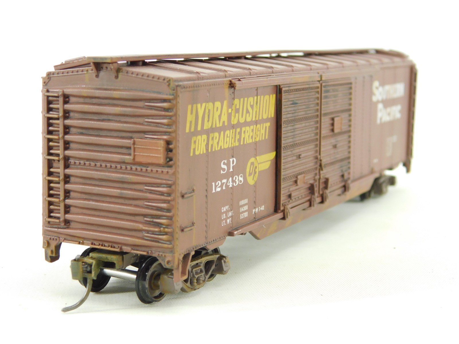 HO SP Southern Pacific Double Door Box Car #127438 - Pro Custom