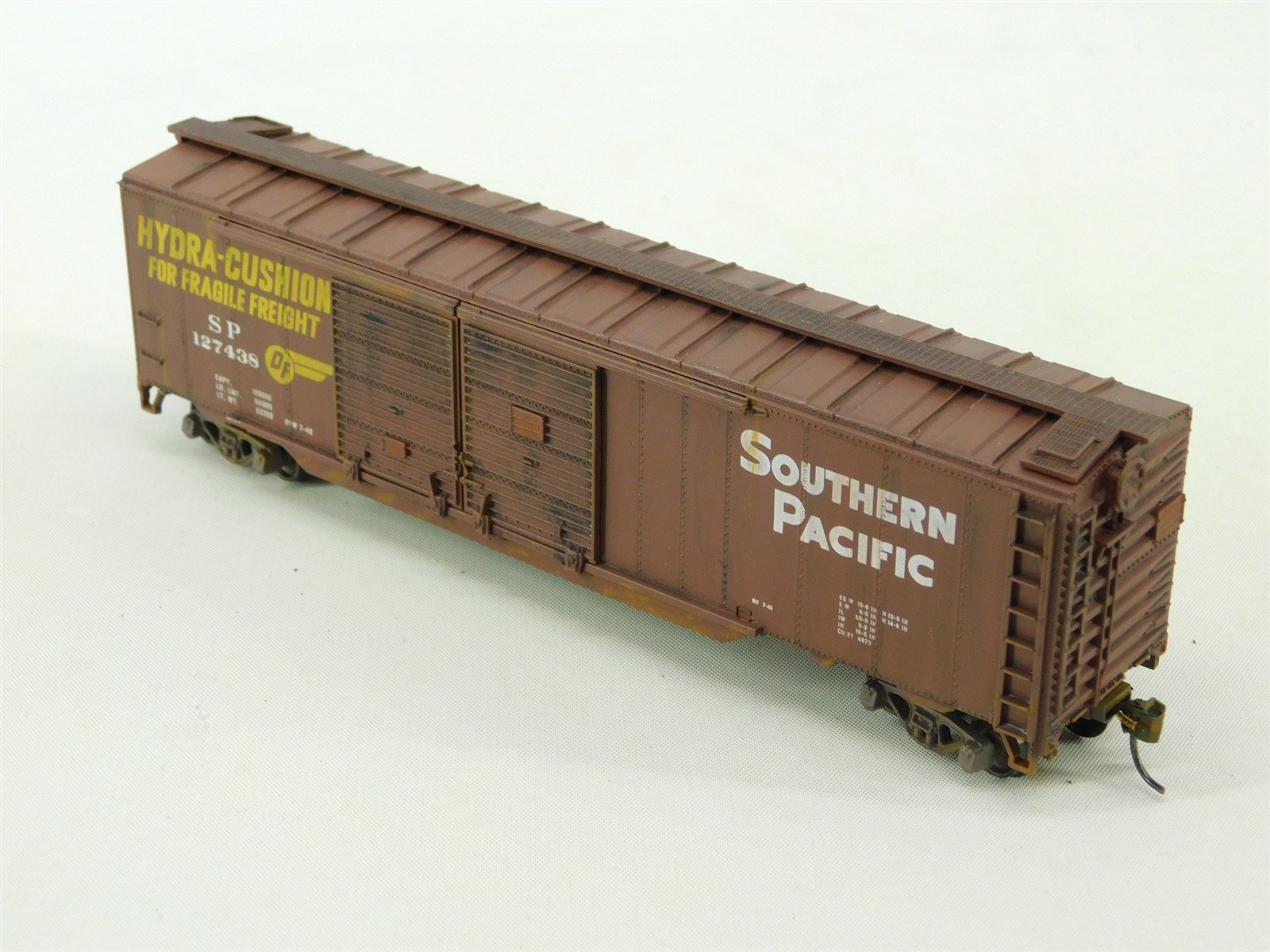 HO SP Southern Pacific Double Door Box Car #127438 - Pro Custom