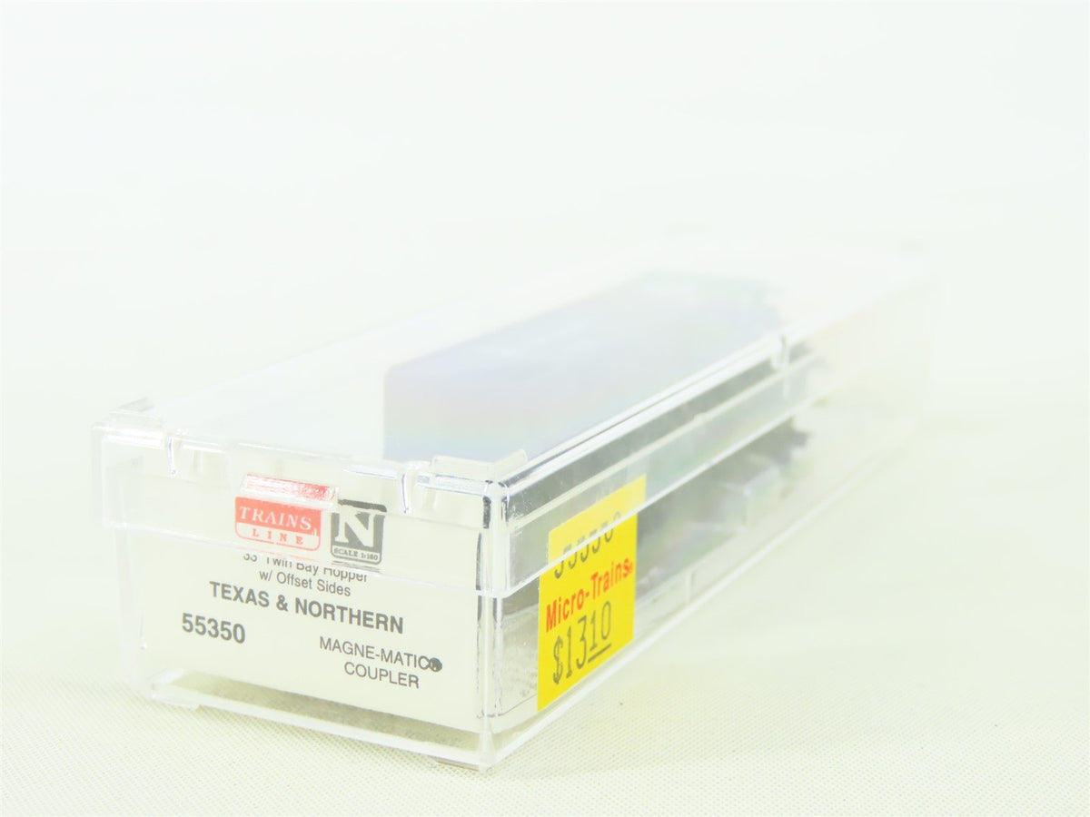 N Scale Micro-Trains MTL 55350 TN Texas &amp; Northern &quot;Porky&quot; 2-Bay Hopper #108751
