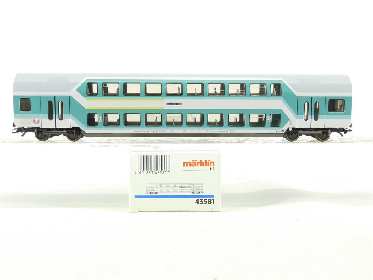 HO Scale Marklin 43581 DB German 1st/2nd Class Bi-Level Coach Passenger #103-1