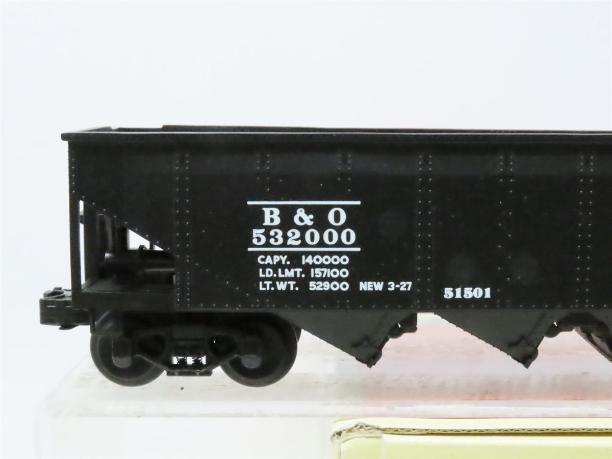 O Gauge 3-Rail Lionel #6-51501 B&amp;O Baltimore &amp; Ohio 4-Bay Open Hopper #532000