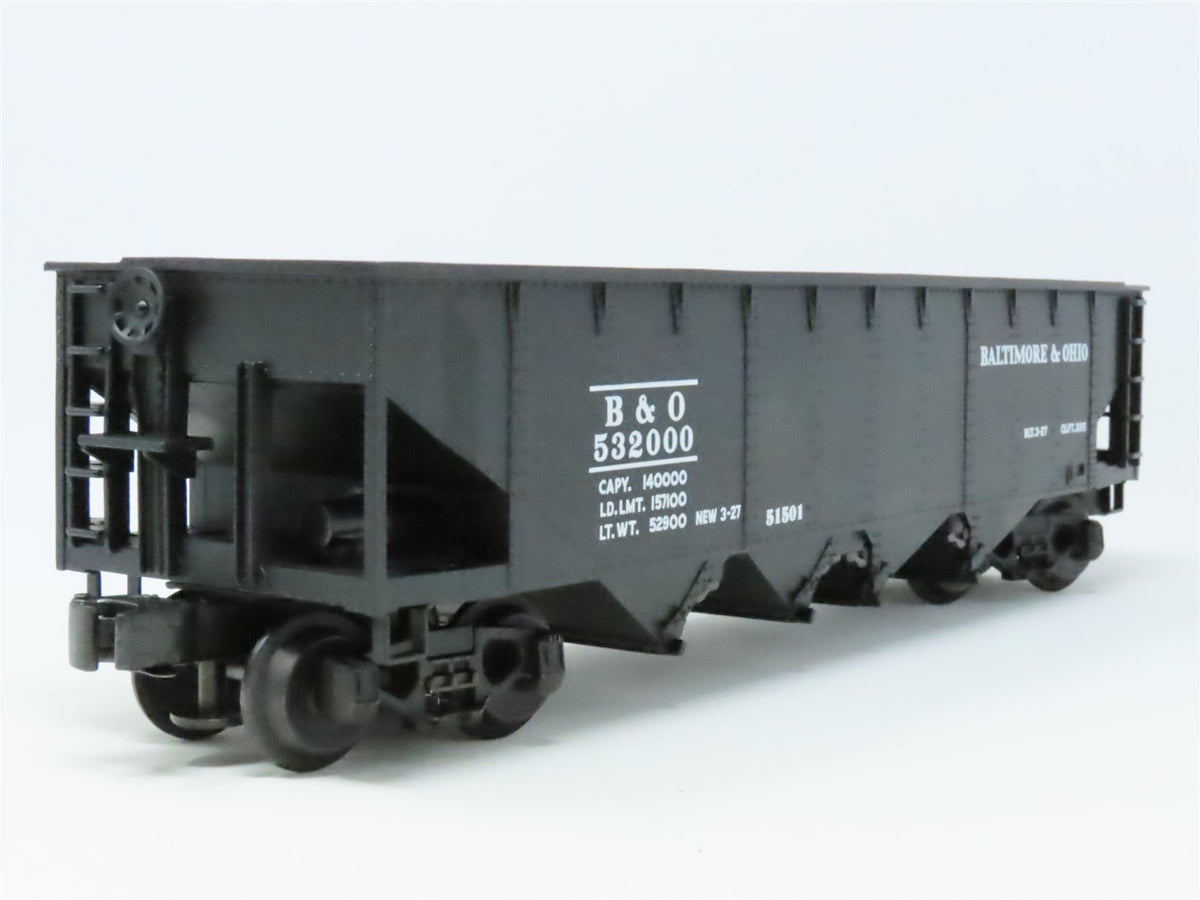 O Gauge 3-Rail Lionel #6-51501 B&amp;O Baltimore &amp; Ohio 4-Bay Open Hopper #532000