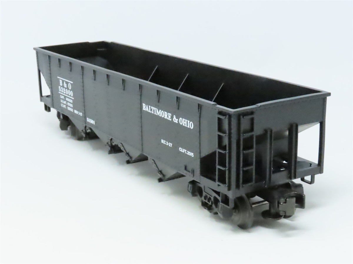 O Gauge 3-Rail Lionel #6-51501 B&amp;O Baltimore &amp; Ohio 4-Bay Open Hopper #532000