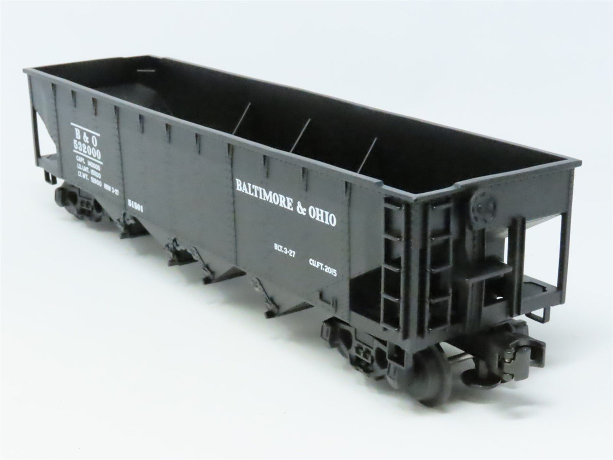 O Gauge 3-Rail Lionel #6-51501 B&amp;O Baltimore &amp; Ohio 4-Bay Open Hopper #532000