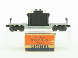 O Gauge 3-Rail Lionel Lines Depressed Center Flat Car #2461 w/Transformer Load